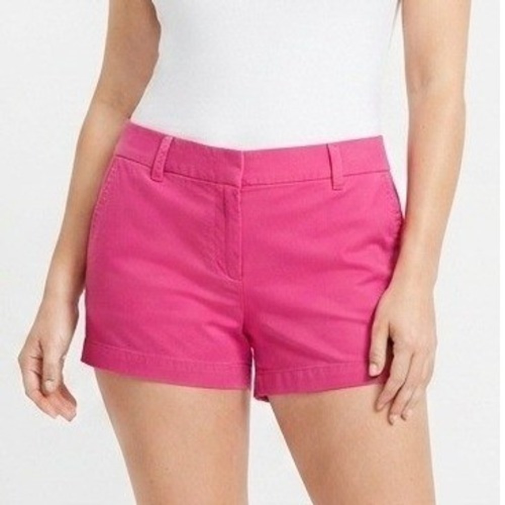 J.Crew Chino Shorts Womens 12 Pink Re-Imagined Cotton Casual Preppy Summer